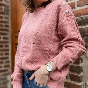 Pull rose Axelle