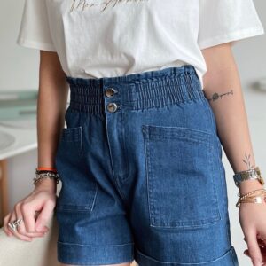Short bleu foncé Laure
