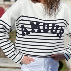 Pull rayé Romane