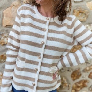 Gilet rayé Anaïs