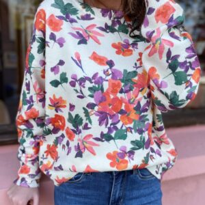 Pull fleuri Andréa