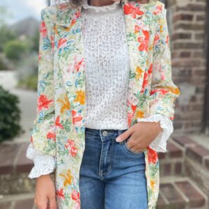 Blazer fleuri Amanda