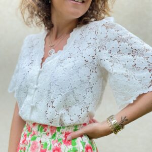 Haut blanc Amandine
