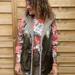 Doudoune réversible bronze Lara