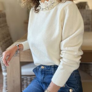 Pull beige Sandra