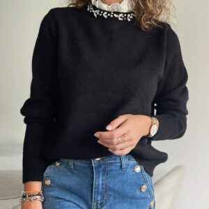 Pull noir Sandra
