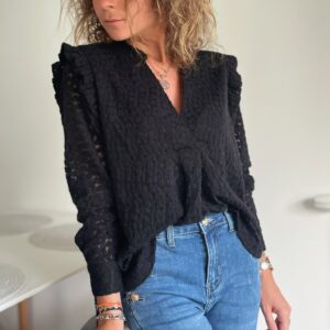 Blouse noire Enza