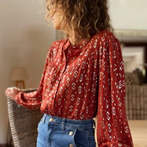 Blouse terracotta Nelly