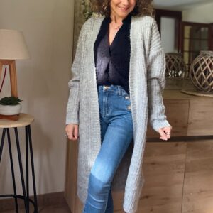 Gilet gris Diane