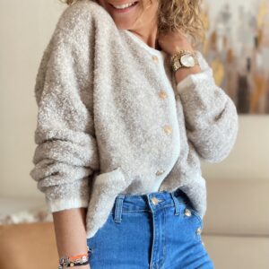 Gilet taupe Lucy