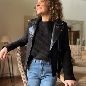 Manteau noir Hannah