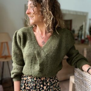 Pull kaki Nathalie