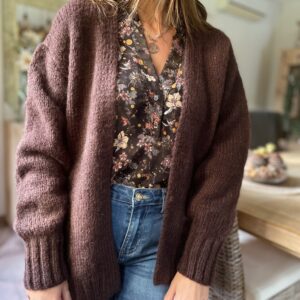 Gilet chocolat Béatrice