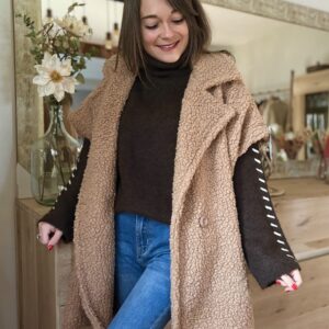Poncho brun Elise