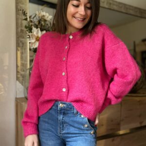 Gilet fuchsia Elena