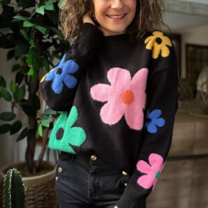 Pull fleuri Angèle
