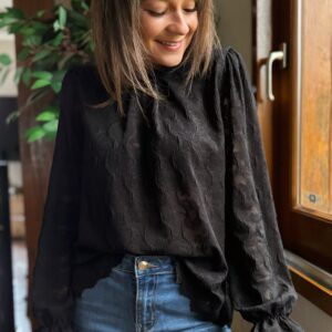 Blouse noire Agnès