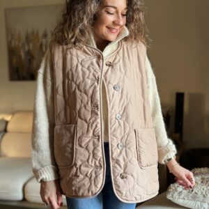 Veste beige réversible Marina