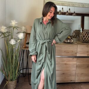 Robe kaki Doris