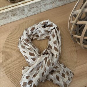Foulard imprimé losanges Ophélia