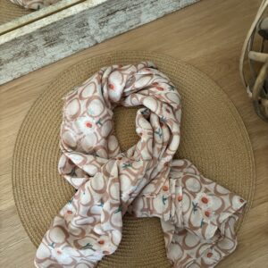 Foulard imprimé rose Carlie