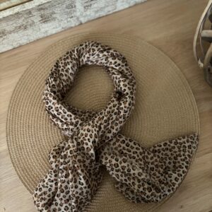Foulard imprimé léopard Noely
