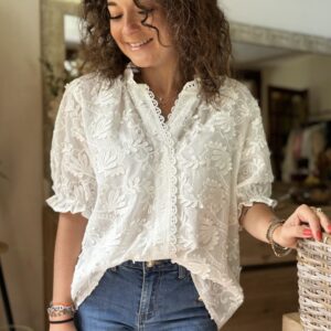 Blouse blanche Lauren