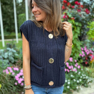 Gilet bleu marine Richard