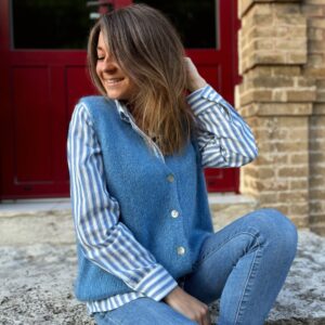 Gilet bleu Monica 🇮🇹