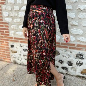 Jupe à motif rouge Marta