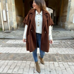 Poncho chocolat Elise