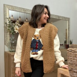 Veste camel teddy Walter