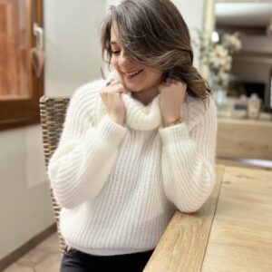 Pull blanc Marceau