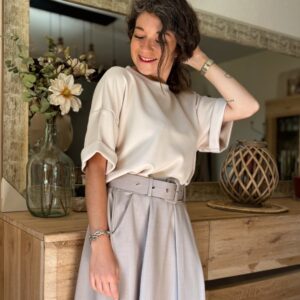 Top oversize beige Sacha