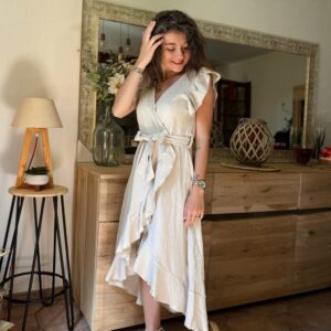 Robe beige Zoé