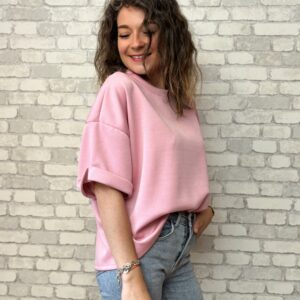 Top oversize blush Sacha