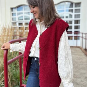 Veste bordeaux Sixtine