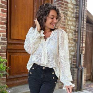 Blouse beige Anouk