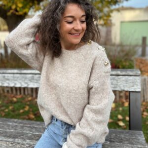 Pull beige Cassian