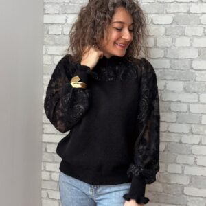 Pull noir Ewen