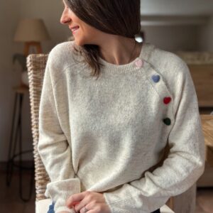 Pull beige Romance