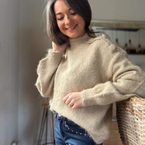 Pull crème Raphaël