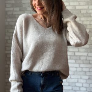 Pull beige Tino