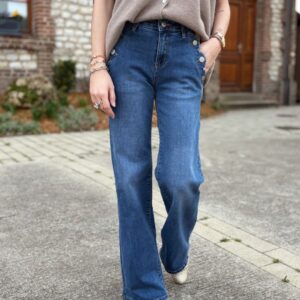 Jean flare bleu délavé Albin
