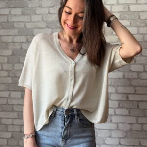 Gilet sans manche beige Gaston