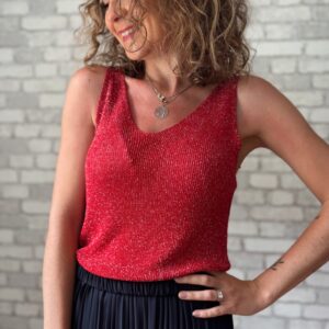 Débardeur rouge Tao