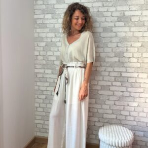 Pantalon écru fluide Noam